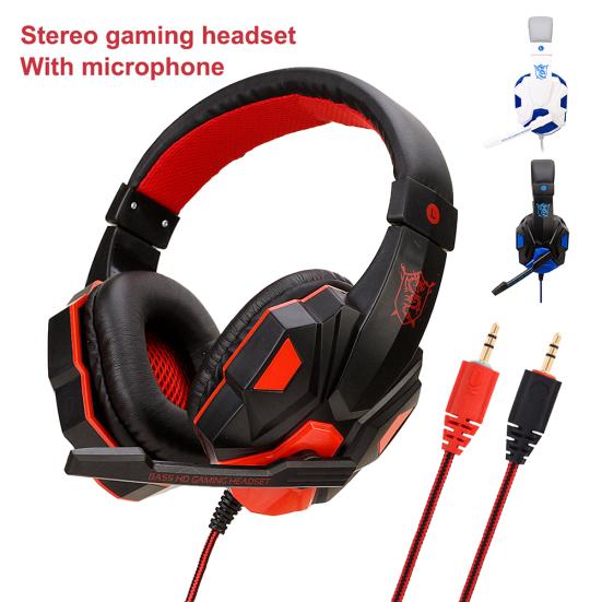 Soyto SY830MV Stereo Gaming Headset Volume Control Headphone with Mic for PC