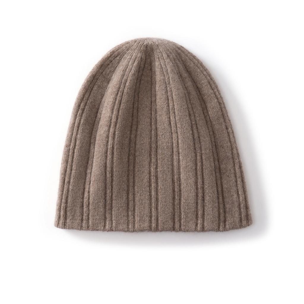 New% Pure Cashmere Autumn and Winter Warm Hat Men's and Women's Advanced Warm Ear Protector First-line Double-layer Cold Hat