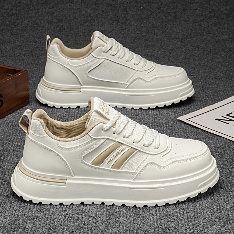 

New Men s Classic Four Seasons Fashion Low Top Skateboarding Shoes Comfortable Soft Sole Sneakers 44 бежевий/хакі