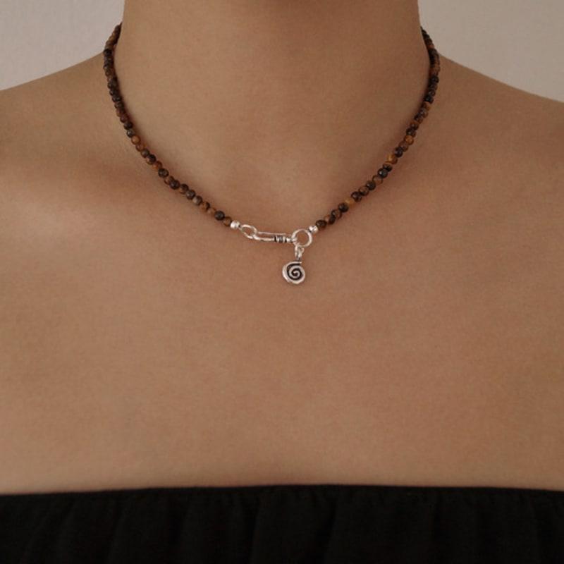 ANDEZVOUS FAYE NECKLACE (TIGER EYE)