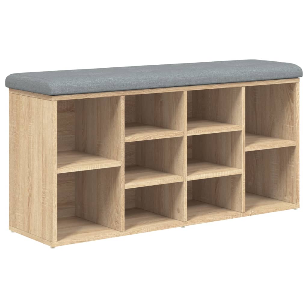 Schuhbank Sonoma Eiche 102x32x50 cm Spanplatte