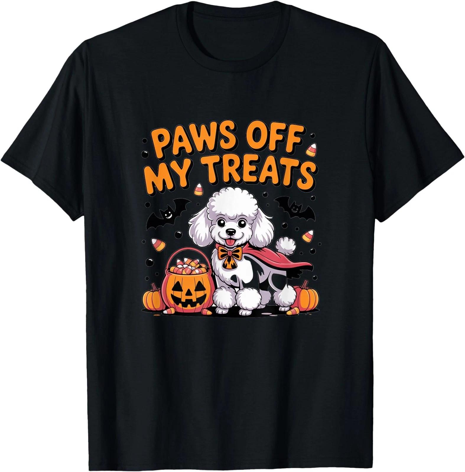Cute Poodle Funny Halloween Dog Lover Vampire Humor T-Shirt S