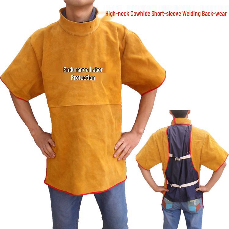 Rindleder Schweißerschürze - Flammenhemmend, Wärmeisolierend, Verbrühschutzanzug für Lichtbogenschweißen