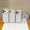Transparent Phone Case For 17 16 Pro Max 13 12 Mini 11 14 15 Plus 16E 17 Air For Magsafe Wireless Charger Magnectic Cover
