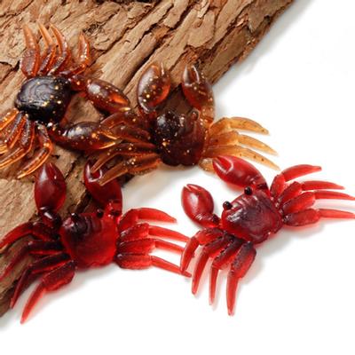 MUQZI Sports Accessory 5Pcs 8cm Fishing Artificial Lifelike Lure Wobbler Crab Shaped Swim Bait Tackle