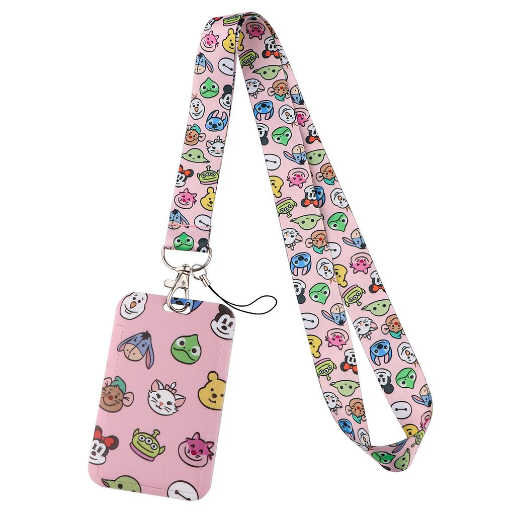 Anime Minnie Mickey Mouse Krkový popruh Šnúrka na kľúče Šnúrka Držiak na ID kartu Šperkové dekorácie Kľúčenka na doplnky Darčeky