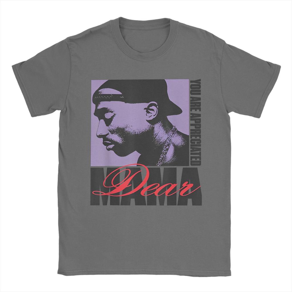 Funny Rapper 2pac Music T-Shirt For Men Women Round Neck Short Sleeve Tops Tupac 100%Cotton Summer Clothing