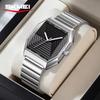 Fashion Quartz Watch Unique Design Stainless Steel Men's Wristwatches Business Watches for Men