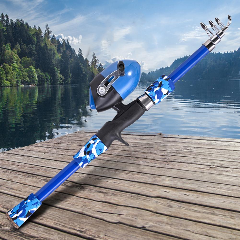 Children Fishing Pole Telescopic Portable Fishing Pole Ultra-light Breaking-resistance Outdoor Accessories for Stream Freshwater