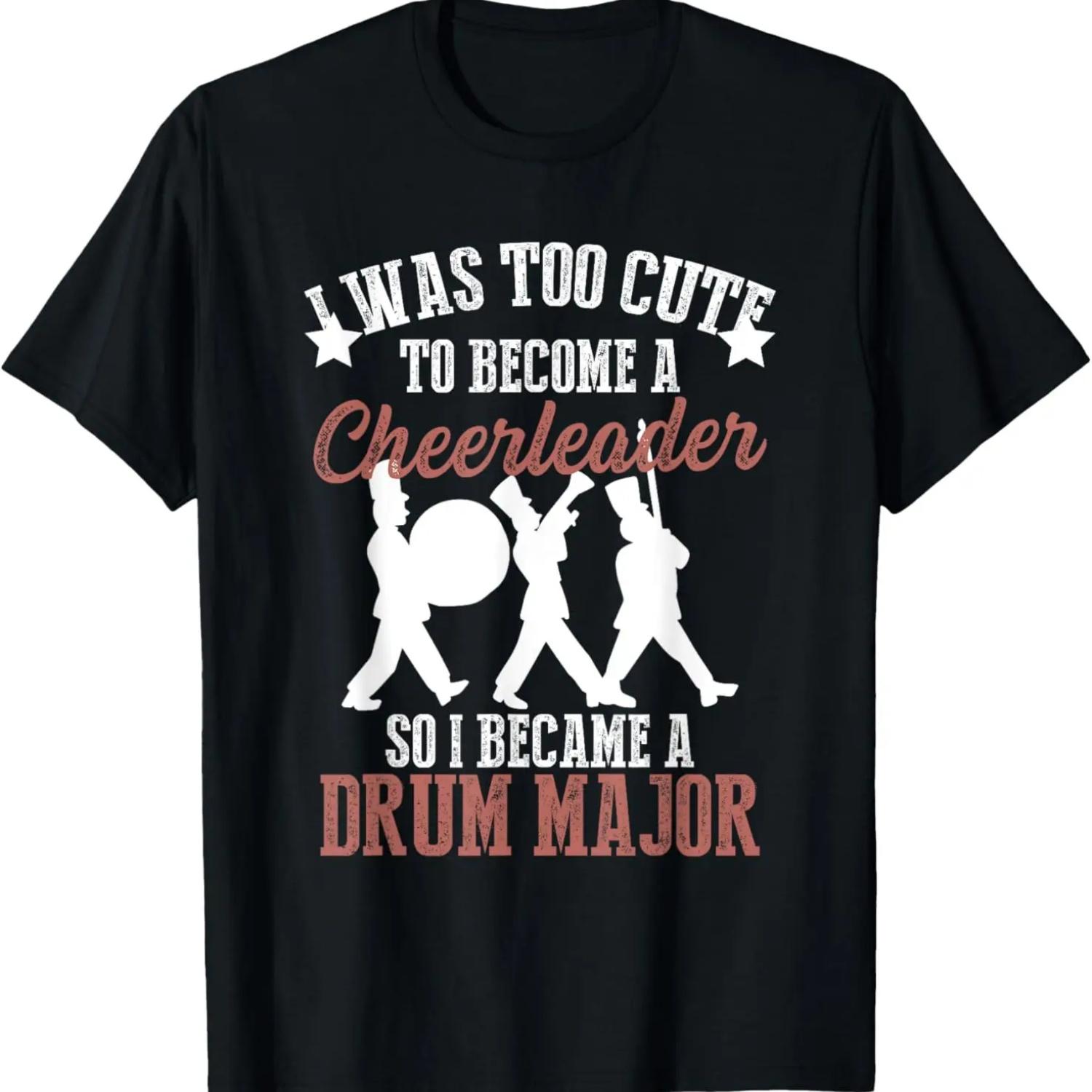 

Уморительная футболка с мемом про тамбур-мажора марширующего оркестра, слишком милая XXXXXL чёрный