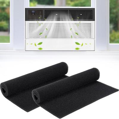 2 Stuks Voor Raam Airconditioner Filter Katoen 40*60cm RV Luchtfilters 40 PPI Polyurethaan Filter Spons Zwart HVAC Systeem Onderdelen