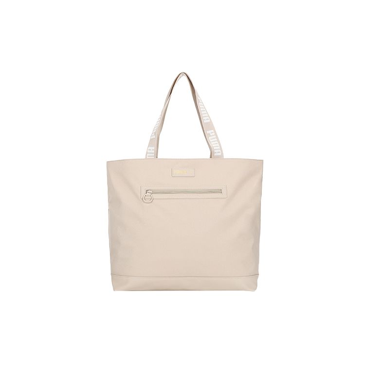 

Puma Casual Trendy Open Weave Fabric Synthetic Leather Handheld Tote Shoulder Bag Unisex bags White 078741-02 White