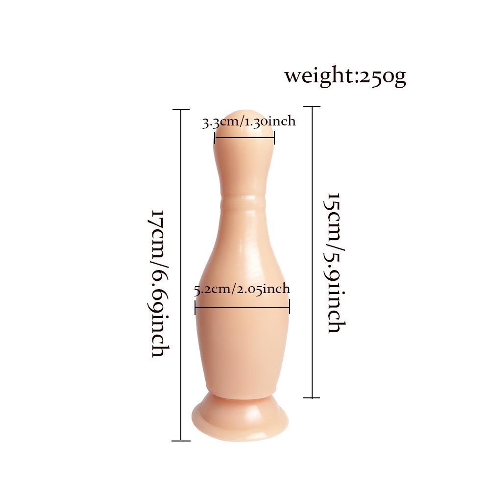Bowling Soft PVC Anal Dilator and Masturbator for Women