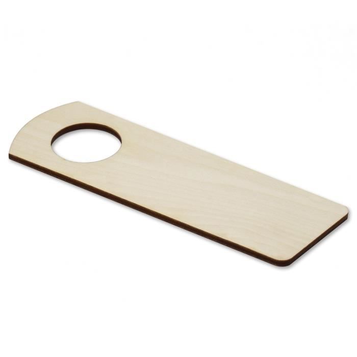 10 X Affichette Accroches Portes Dessous - Creative Deco - 15 X 5 Cm - Contreplaqué Non Traité