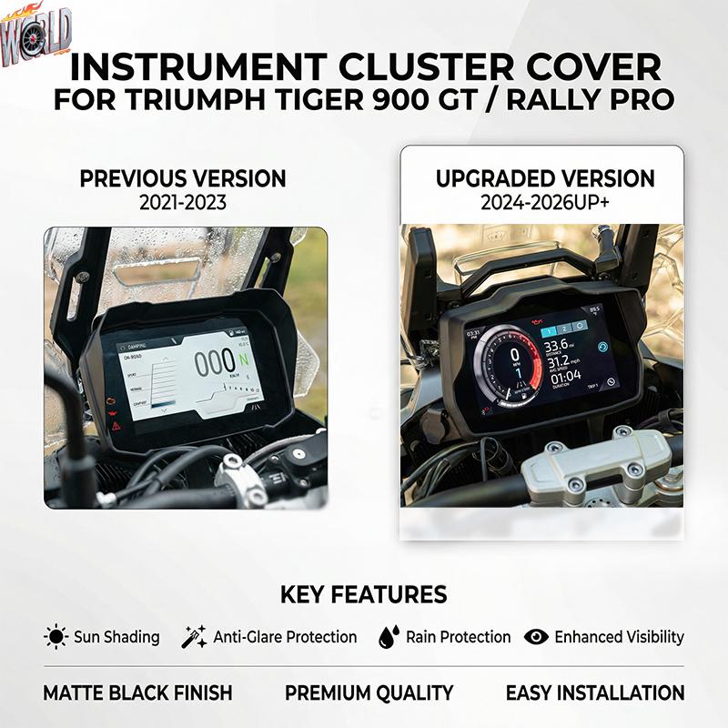 Tiger900 2026 Sun Visor Cover For Tiger 900 Rally Pro GT 2021 2022 2023 2024 2025 Motorcycle Dashboard Visor Shield