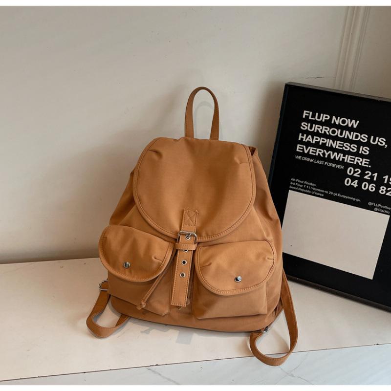 Schoolbag large capacity simple backpack women's 1011 summer new fashion travel leisure backpack simple college bag