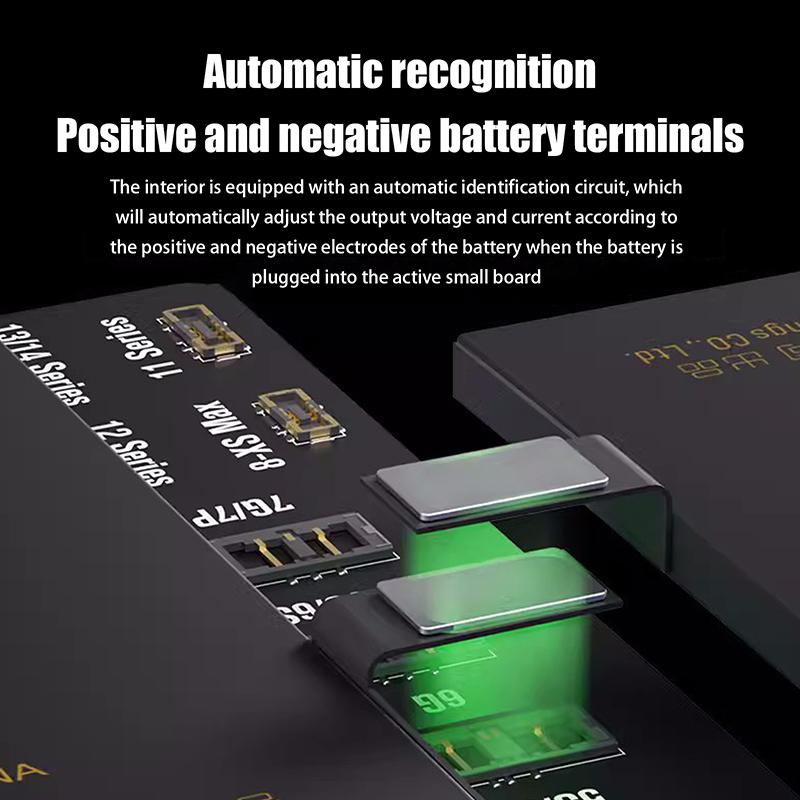 

Активуйте Battery Mechanic F018 F009 Battery Active Panel Fast Charge Detection Board For Phone 5-15 Pro Max Android Phone as the picture