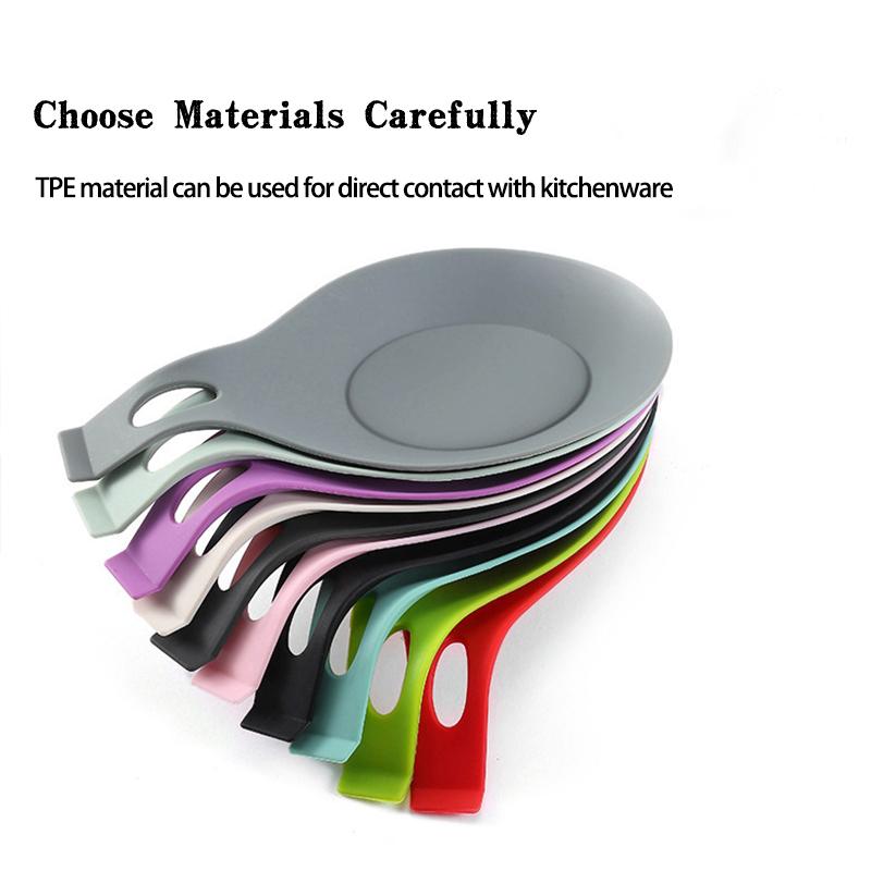 Silikonowa podstawka pod łyżkę, uchwyt na szpatułkę, odporna na ciepło podkładka pod sztućce, taca na przybory kuchenne