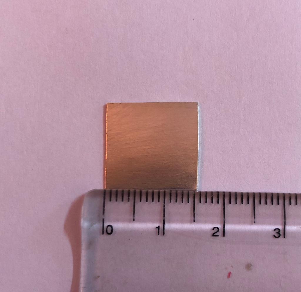 Ciondolo quadrato in argento puro 999 fatto a mano, 15 mm, per Pooja nel tempio, Rimedio astrologico per Rahu, Rimedio del Lal Kitab