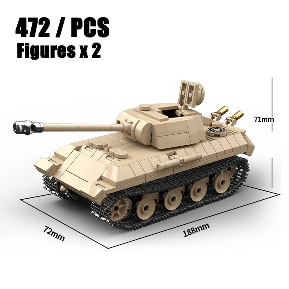 BOFORS 40MM L/60MORRIS CDSW 6X4 Ww2 Military Tank Building Blocks Bricks Collection Model Educational Toys for Christmas Gifts