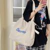 Korean Version of New Letter Printing Casual Large Capacity Tote Bag Light Travel Versatile Lazy Style One Shoulder Stray Bag