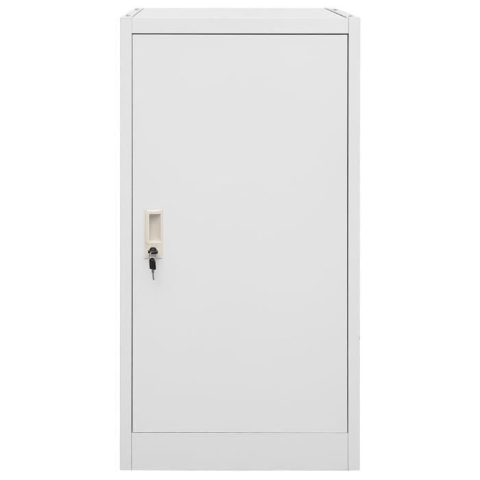 Armoire à selles Gris clair 53x53x105 cm Acier