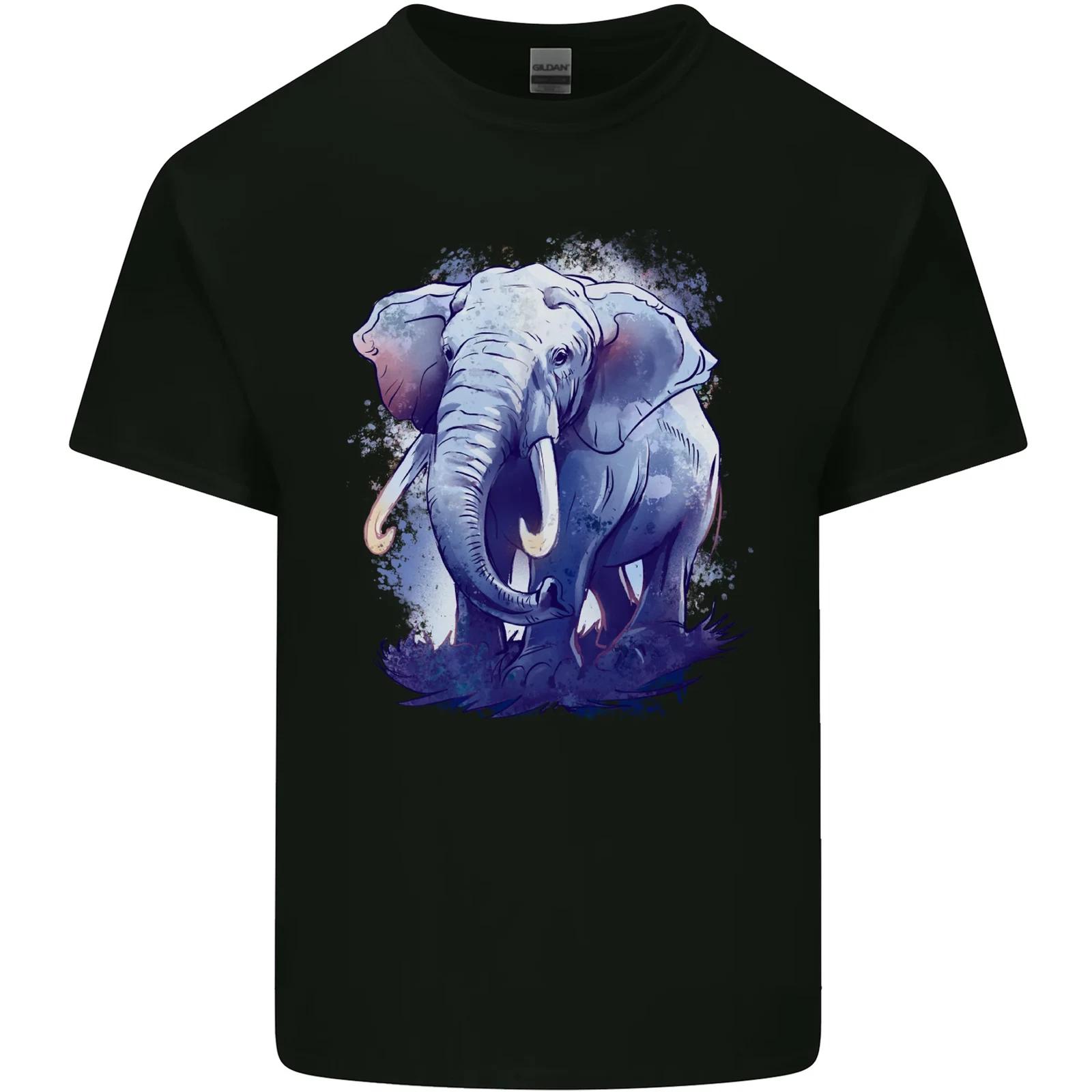 An Elephant Watercolour Kids T-Shirt Childrens 4XL