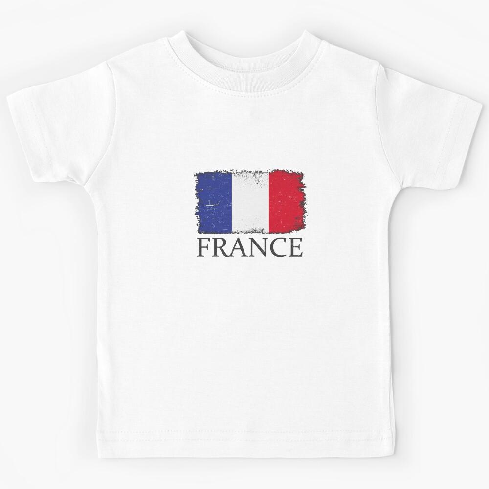 France Country Flag France Tourist France Country Team Kids T-Shirt 120