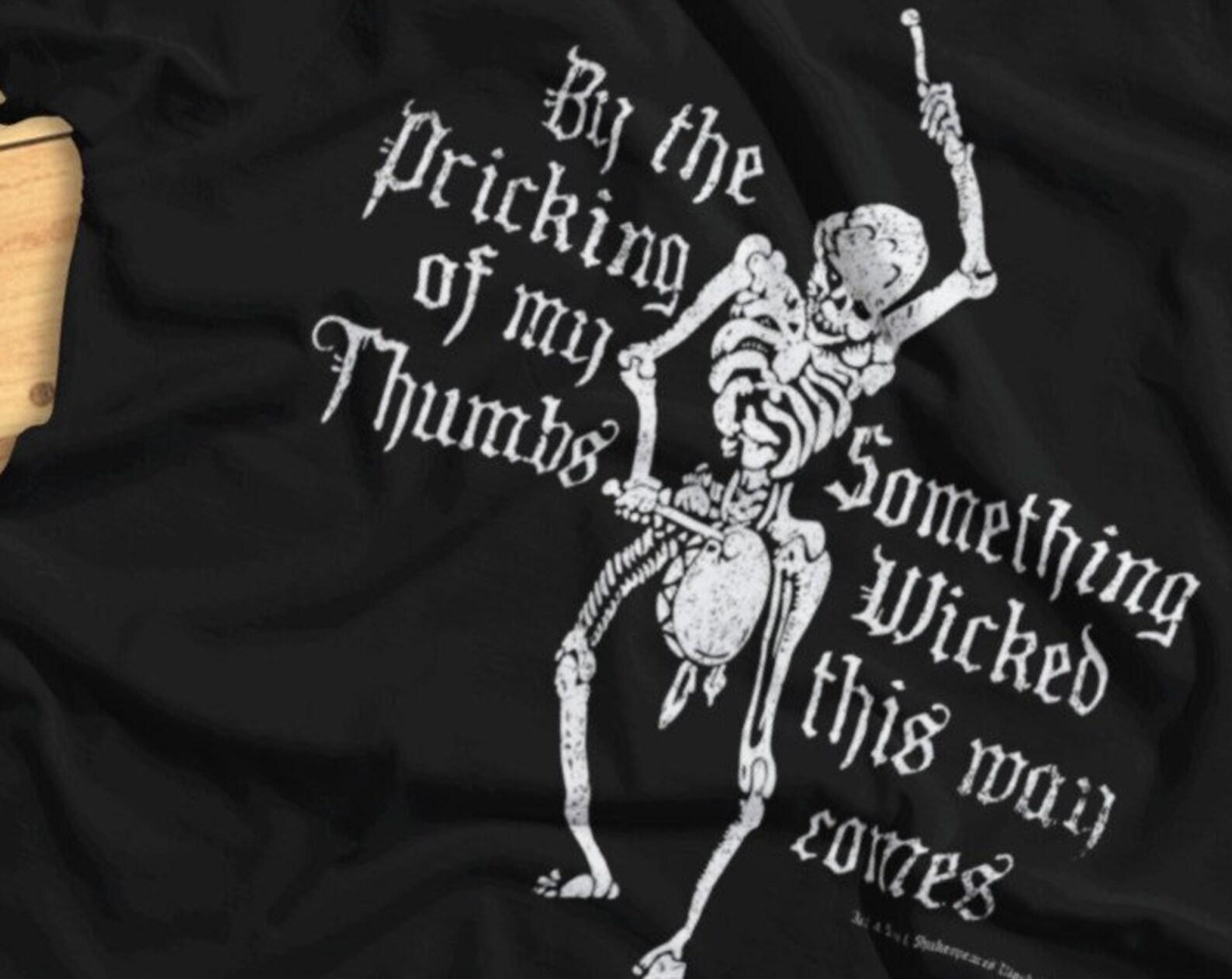 Something Wicked This Way Comes - Skeleton Drummer, Halloween - T-shirt S