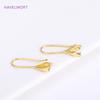 14K Gold Plated Pearl Earrings Hooks Ear Wire Hooks For Earring Making Accessories,Hypoallergenic French Earring Hooks Wholesale