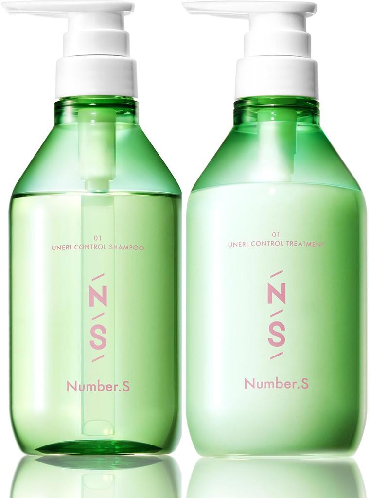 Number S Wave Control Shampoo Treatment Bottle Set Curly Hair Hair Care Made in Japan & 450ml+450g