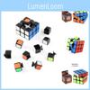 Smooth Rotating 5.7cm Black Background Round Corner 3x3 Children's Educational Cube