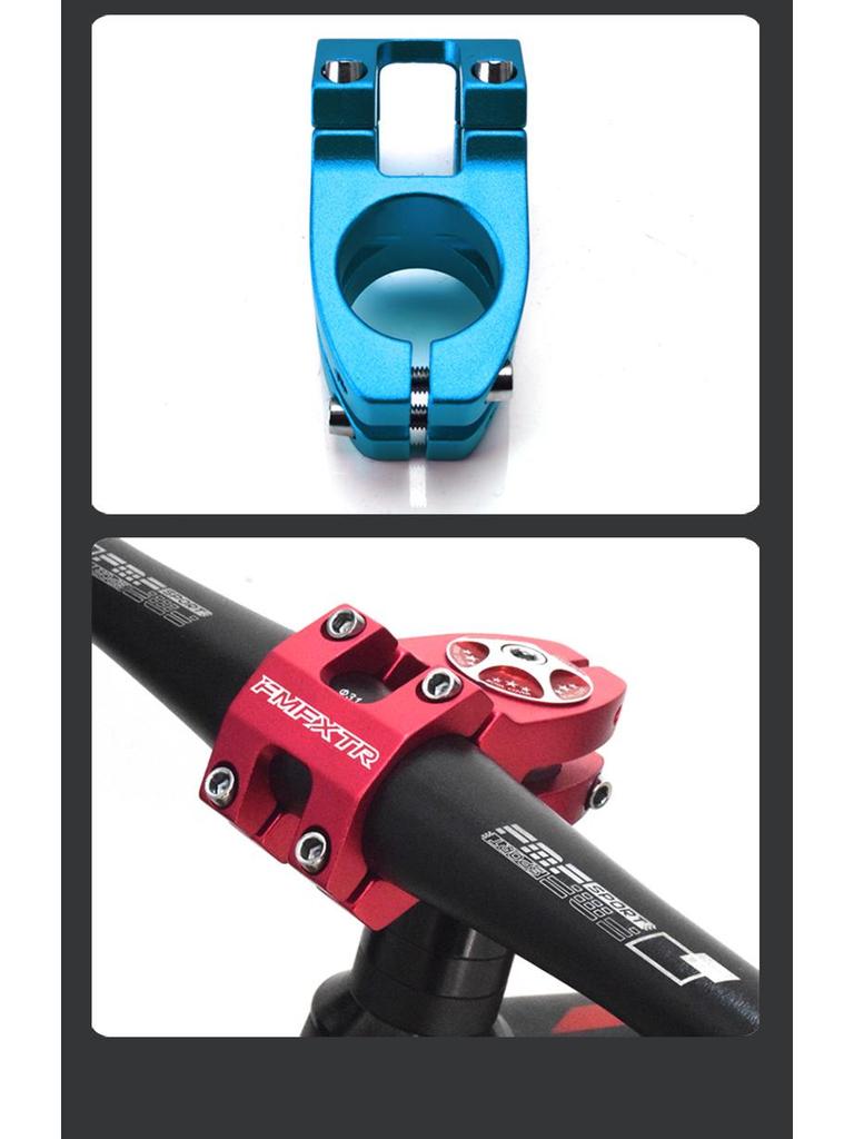 Short Cycling Mountain Bike Stem Handlebar Accessory, 31.8mm Hollow Design