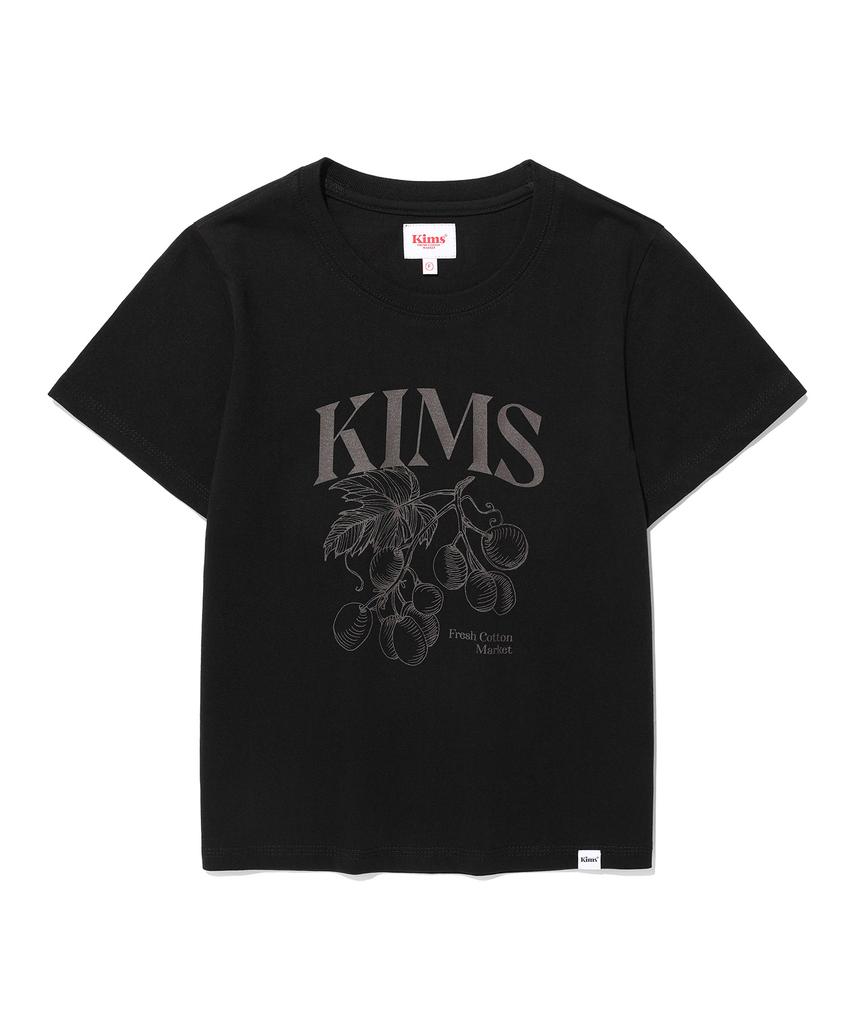 Kimseupeulesikoteunmakes (Unisex) Berry Sketch Tee Black