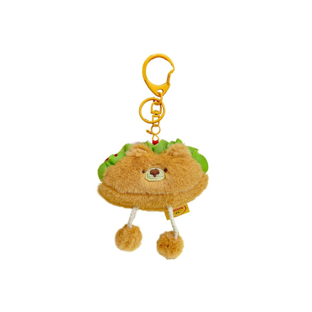 Cute Hot Dog Plush Keychain With Soft Material For Backpack Accessories And Gift Ideas