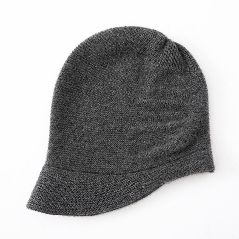 % Pure cashmere hat, women`s big