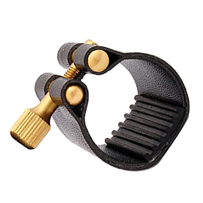 Saxophone Cap & Leather Ligature Clip Saxophone Protective Cap with Fastener