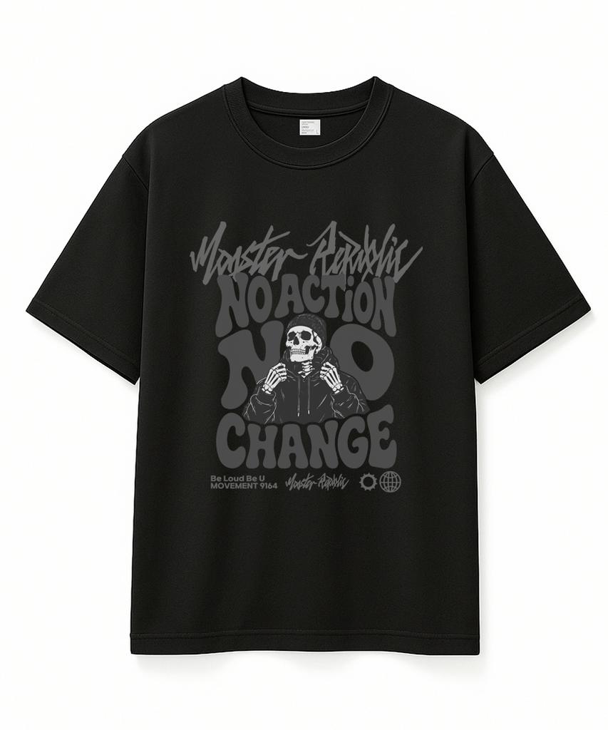 MONSTER REPUBLIC No Change Gray T-Shirt Black_9164
