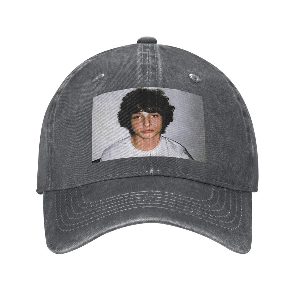 Cappellino in Denim Lavato Finn Wolfhard Cappellini da Baseball Casual Cappello Regolabile Estivo Unisex Cappellini da Baseball