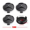 For Mercedes Benz amg 4pcs 75mm Car Wheel Center Hub Caps Auto Tire Hubcap Cover Accessories Mercedes Benz AMG A B Class GLK Class W447 W205 DG1