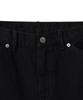 NOIRER Damaged Denim Shorts (Black)