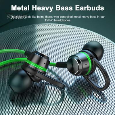 Fones de ouvido com fio de 3,5 mm Fones de ouvido estéreo intra-auriculares com microfone Redução de ruído de graves puros Metal Graves pesados Fone de ouvido esportivo viva-voz para jogos Música Fitness