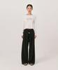 GRASPLAN One-Tuck Wide Banding Pants_Black (Regular Ver.)