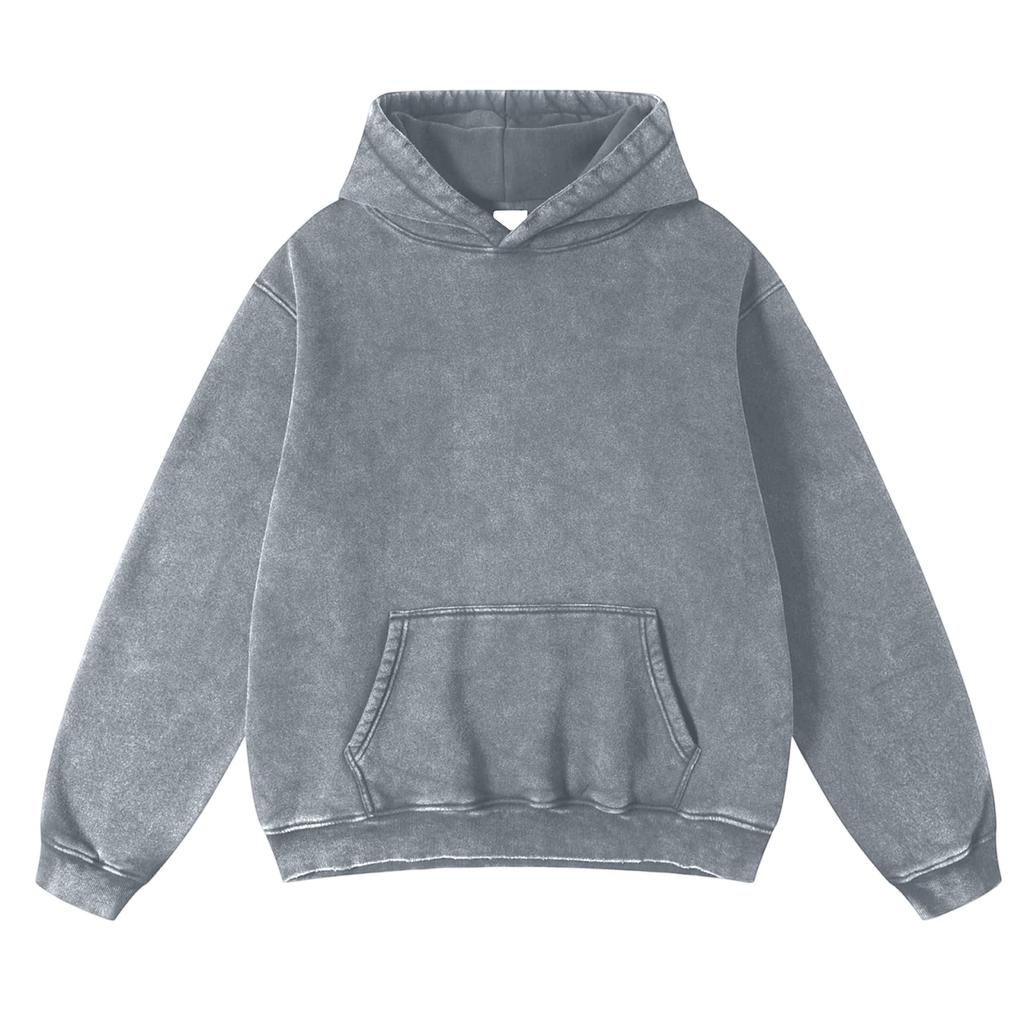 Men Hooded Pullover With Pocket Long Sleeve Fleece Sweatshirt Workout Tops Fall Fashion Hoodie