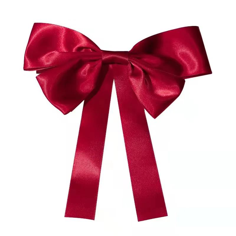 Fashion Korean BowKnot Hair Ties Scrunchies Women Girls Elastic Hair Bands Band Long Ribbon Bow Ponytail Accessories