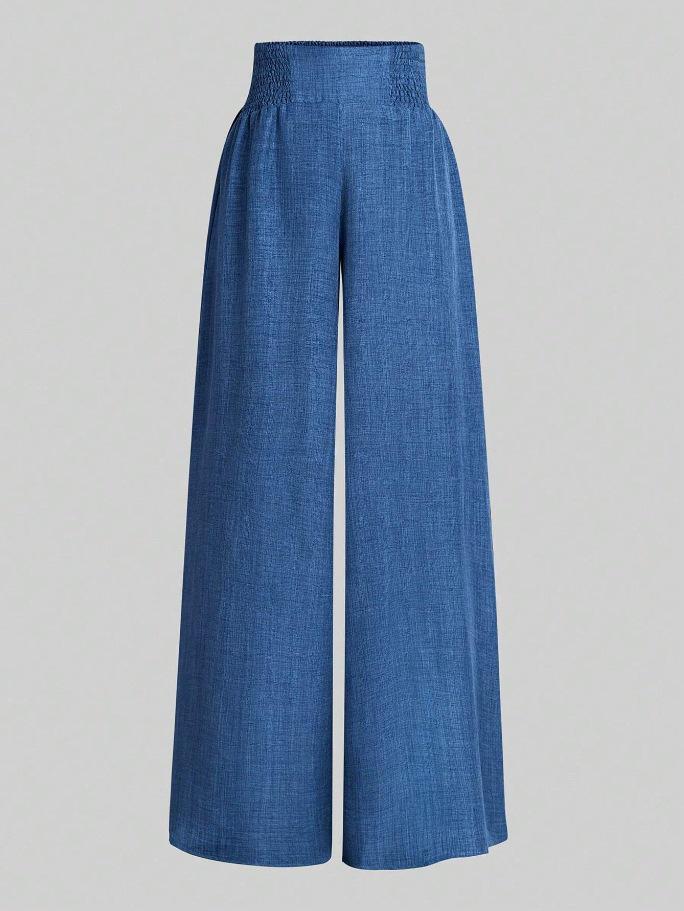 2024 Spring/Summer Women's High-Waisted Slimming Wide-Leg Pants