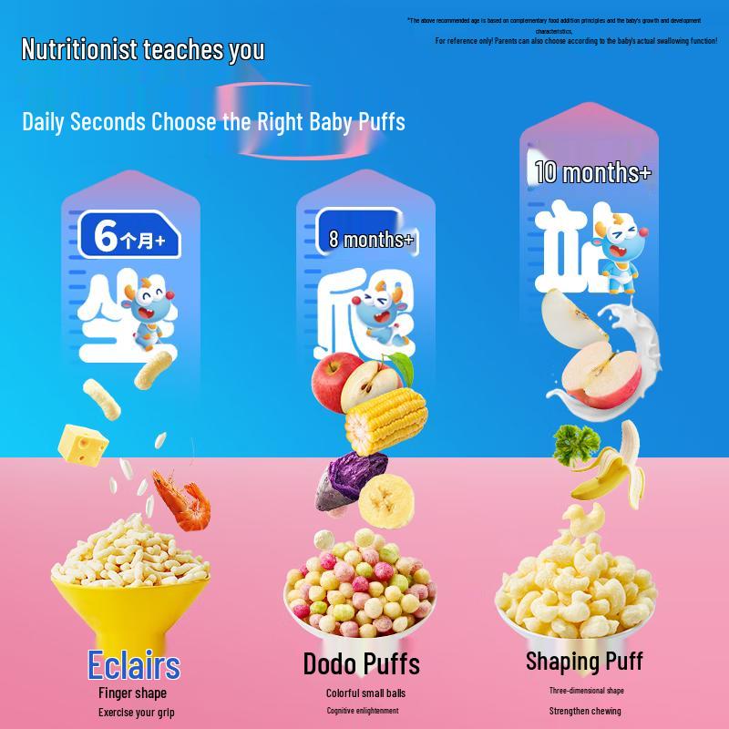 Little Deer Blue Baby Puffs & Sticks