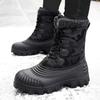 Fashion High Top Winter Camouflage Boots Warm Thick Plush Men Outdoor Walking Shoes Waterproof Snow Boots Men Cotton Shoes Men Lace Up