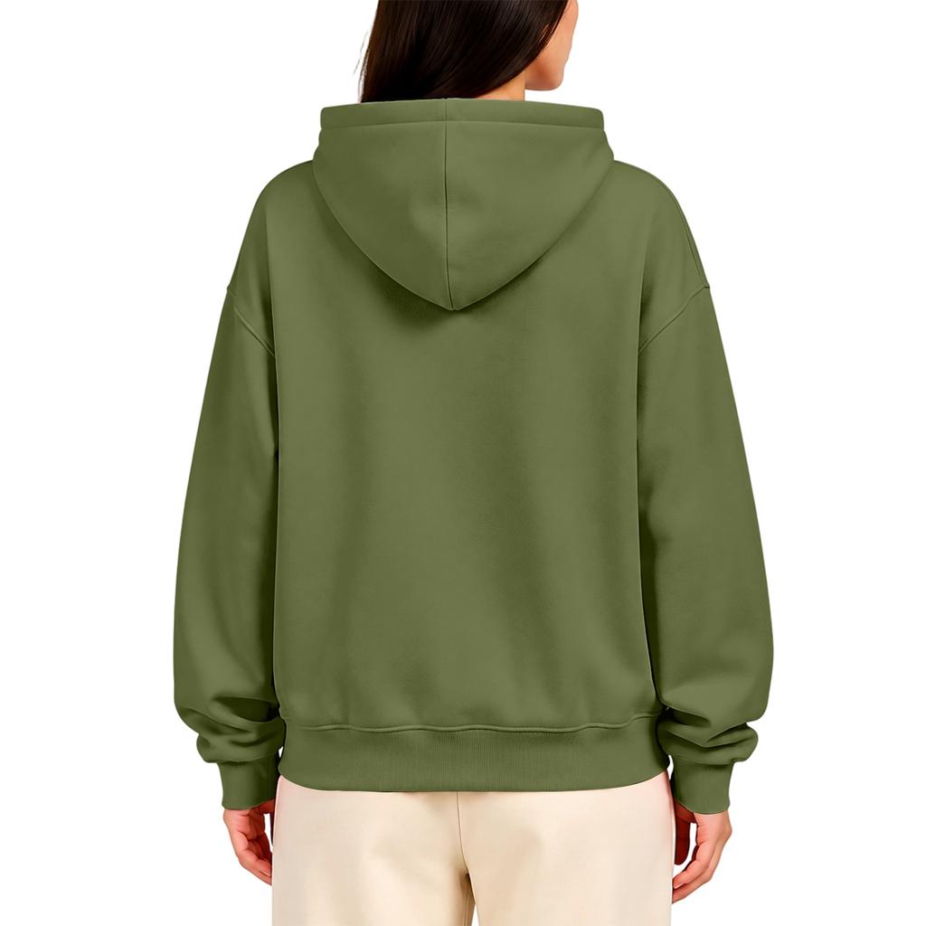 Women's Hooded Sweatshirt with Pocket, Color Pullover