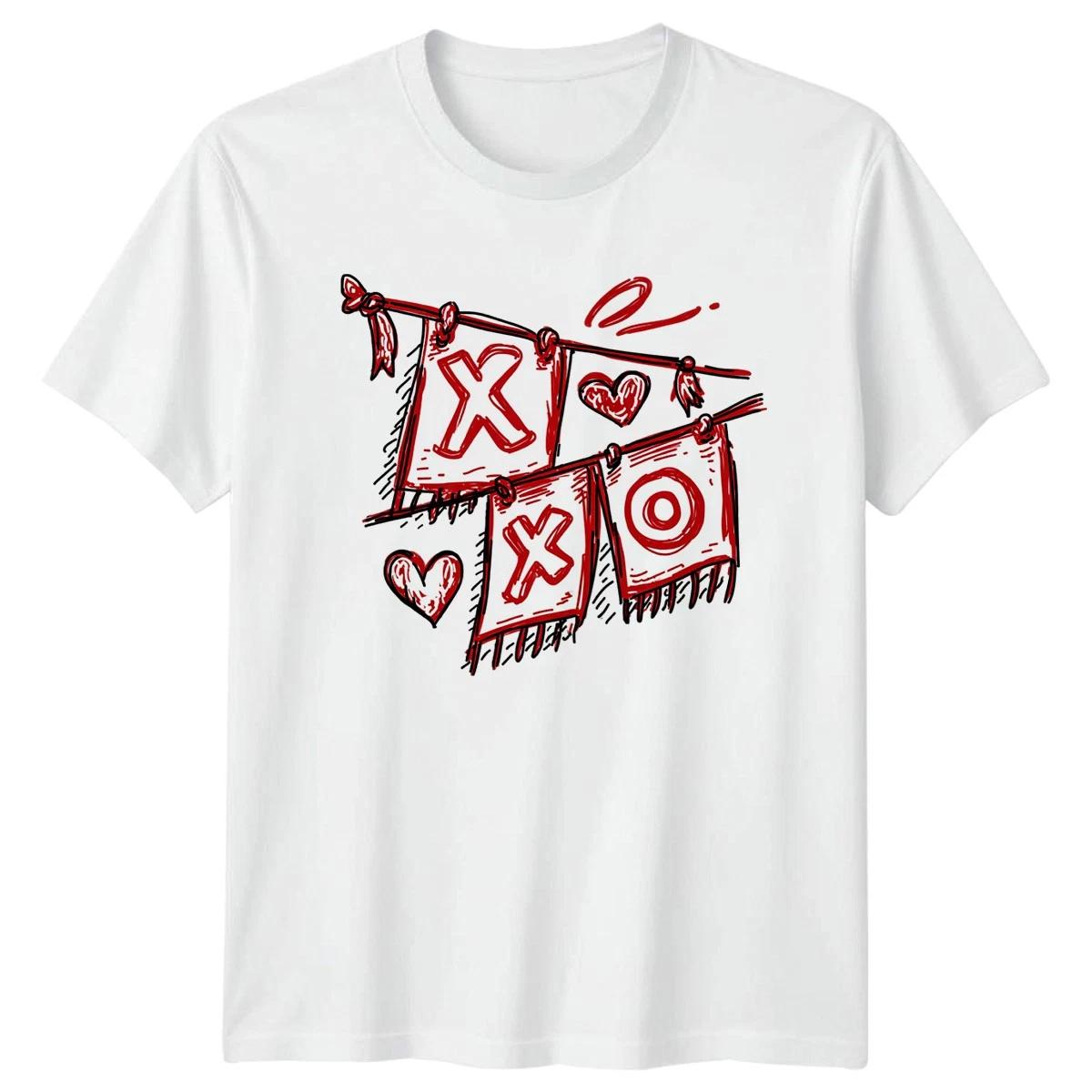 Hugs And Kisses XOXO Valentine T-Shirt Love Design Romance Valentines Day XS